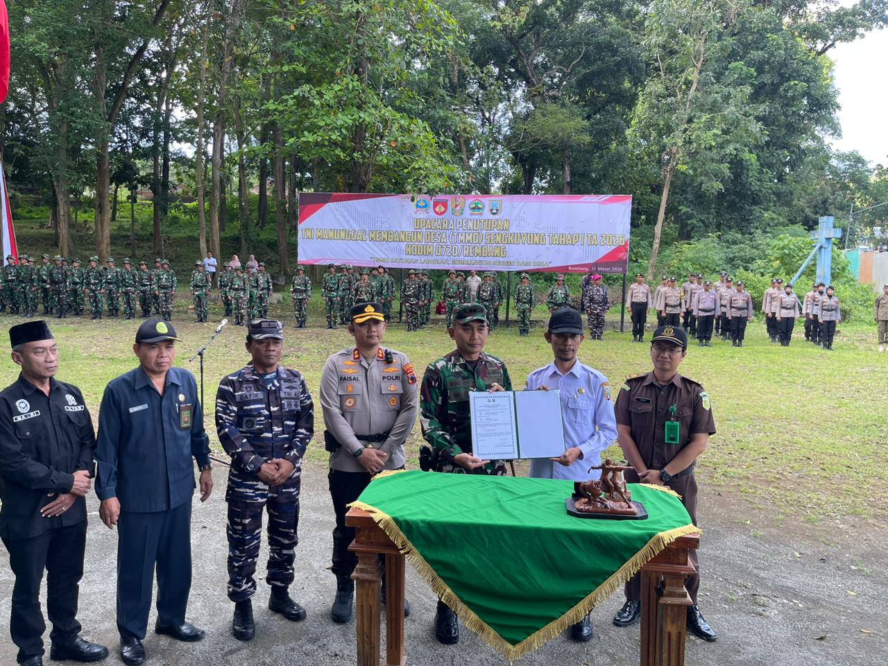 Penutupan TMMD Sengkuyung Desa Mantingan Kec. Bulu Kabupaten Rembang