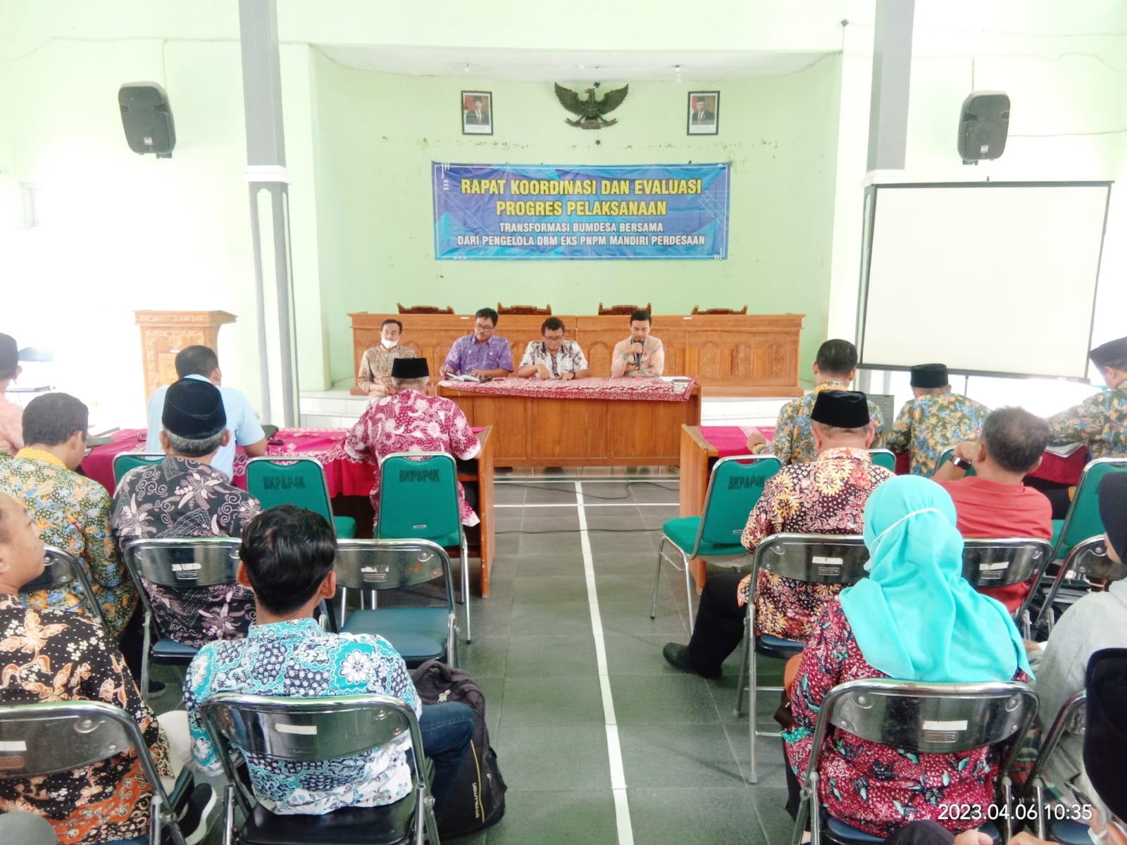 RAPAT KOORDINASI DAN EVALUASI PROGRES PELAKSANAAN TRANSFORMASI BUMDESMA DARI PENGELOLA DBM EKS PNPM MANDIRI PERDESAAN